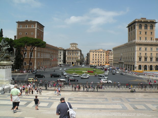  Piazza Venezza, vue depuis le Monument à Victor Emmanuel
